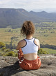 sitting on the mountain top
