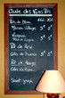 carte des vins