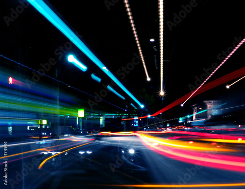 Photo: abstract street trails abstract street trails