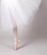 ballerina toe on white