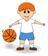 cartoon boy - basketball cartoon boy - basketball