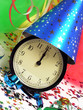 clock in party hat