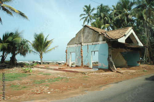 maison après le tsunami