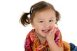 stock photography: japanese american toddler girl