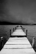 Foto: jetty view in black & white jetty view in black & white
