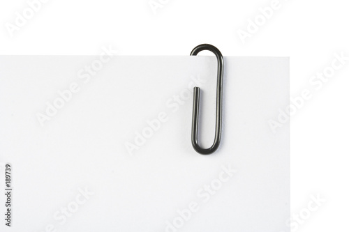 business clip on paper