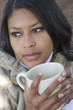 drinking woman