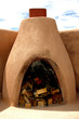 adobe fireplace