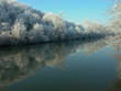 une rivière en hiver