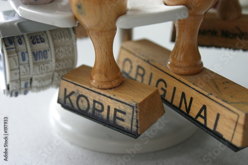 original und kopie