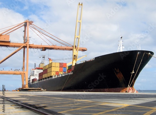 docked ship
