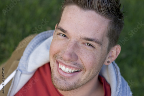 smiling man