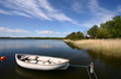 boat on a lake