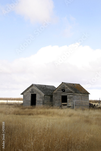 weathered grain bins