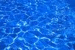 blue water in pool