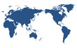 isolated world map