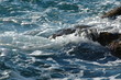 vagues et rochers