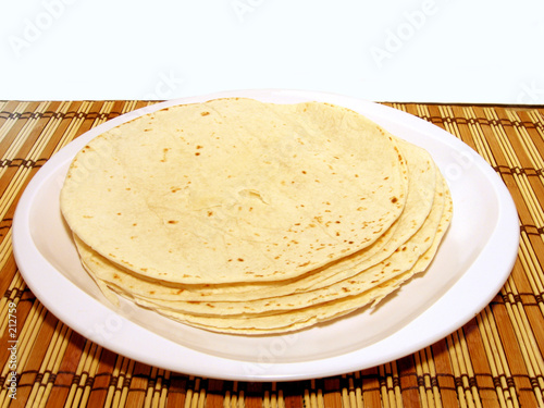plate of tortillas