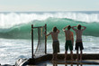 boys checking out the surf boys checking out the surf