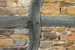 fachwerkbalken mit mauerwerk