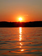 sunset on the lake