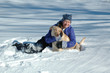 a girl and her dog