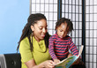 mother reading to her son