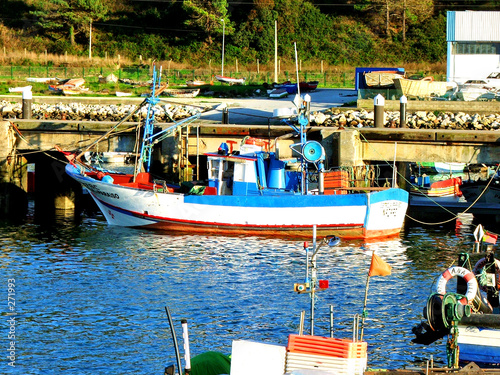 en el puerto