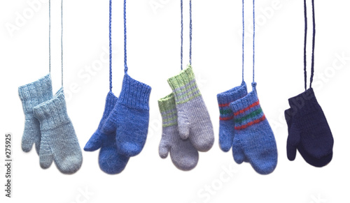 knitted mittens