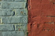 green red bricks