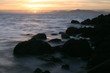 sunset on the golden gate