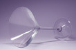 coupe de champagne violette