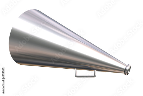 megaphone over white