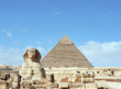 sphinx at the pyramid of chefren sphinx at the pyramid of chefren