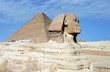 sphinx at the pyramid of cheops sphinx at the pyramid of cheops