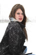 out in the snow