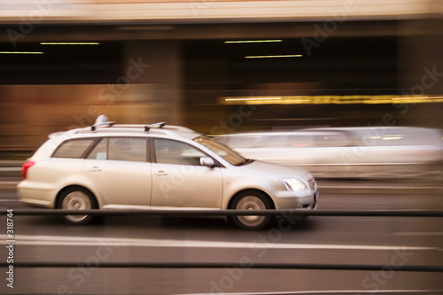 speeding taxi