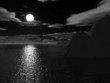 halloween moonnight on sea