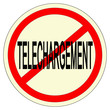 panneau téléchargement interdit
