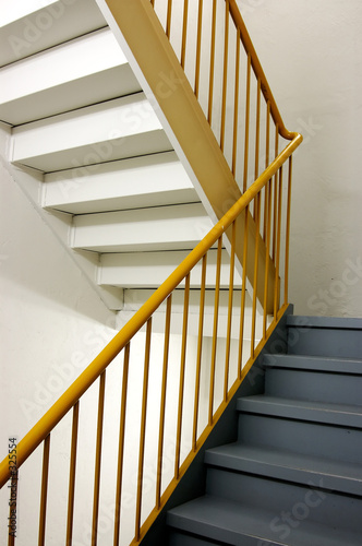 up the stairs