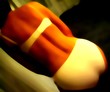 digital painting in orange