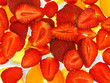 strawberries on ice