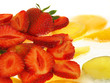 strawberries on ice