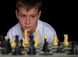 boy playing chess