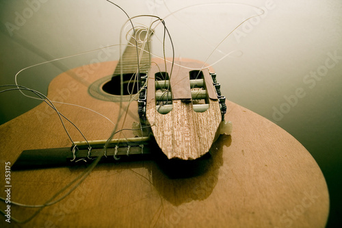 broken guitar