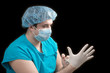 surgeon preparing for surgery
