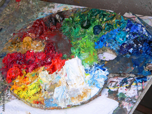 la palette de l'artiste la palette de l'artiste
