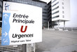 panneau d'entrée des urgences
