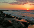 canvas print picture sunset