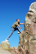 climbing to the top